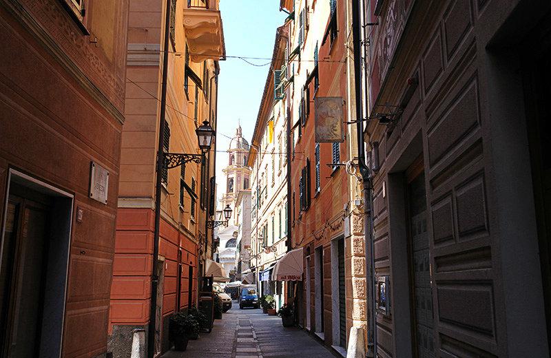 Une rue romantique de Rapallo