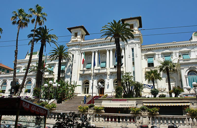 Casino di Sanremo, l'un des rares casinos en Italie, en Ligurie