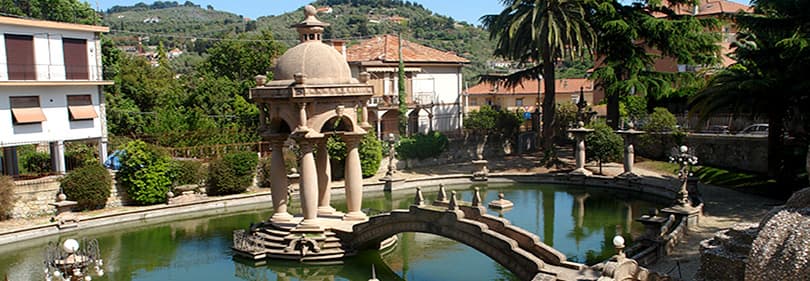 Une belle fontaine Villa Grock, Imperia