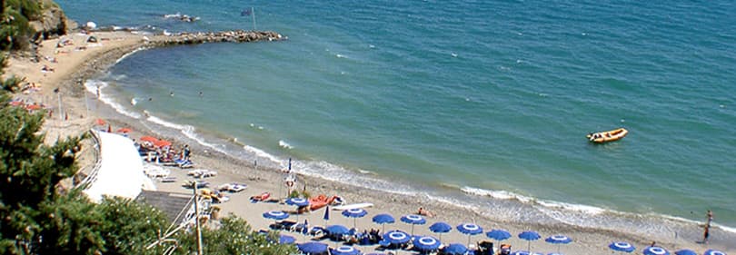 Baba beach in Alassio, Ligurien
